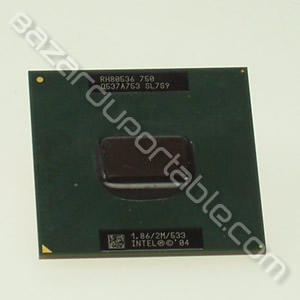 Processeur Intel pentium 4 M - 1.86 Ghz - 2 Mo de cache - bus 533 Mhz - Origine Packard Bell easynote W7620