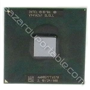 Processeur Intel Core 2 Duo Mobile T6570 -2.10Ghz / 2M / 800Mhz origine HP Probook 4510S 