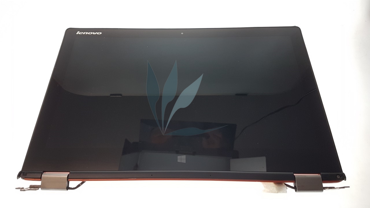 Module écran avec capot orange et charnière + cablages pour Lenovo Yoga 2 13